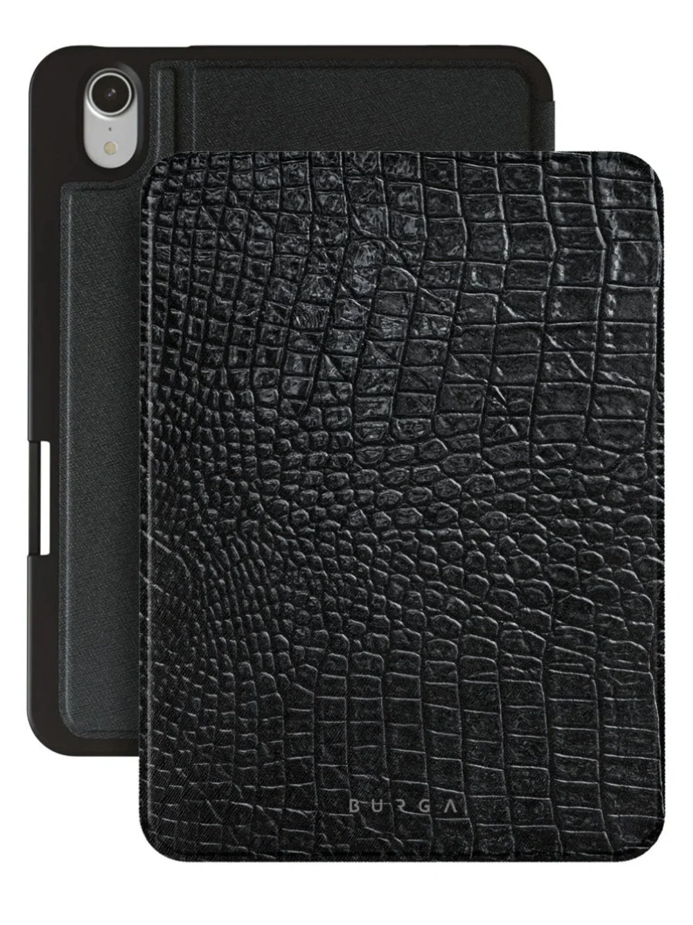 Black “Reapers Touch” Snakeskin iPad Mini Case (8.3 / A17 Pro / 6th Gen)